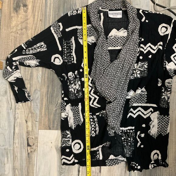 Peter Popovitch vintage petite beaded open front cardigan one size - Picture 8 of 8